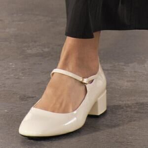 ZARA Block Heel Mary Janes NWT